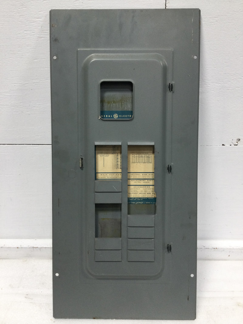 GE TM2020S/F 200 Amp 20 Space 120/240V Cover/Door Only w/Main 27 1/8" x 12 3/4"