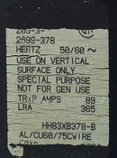 AirPax HH83XB378-B 77 Amp 3-Pole 240V Circuit Breaker