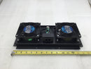 Fantec F12038B1HT Panel Mounted Cooling Fans 110-120VAC w/Mounting Bracket & Single Power Input