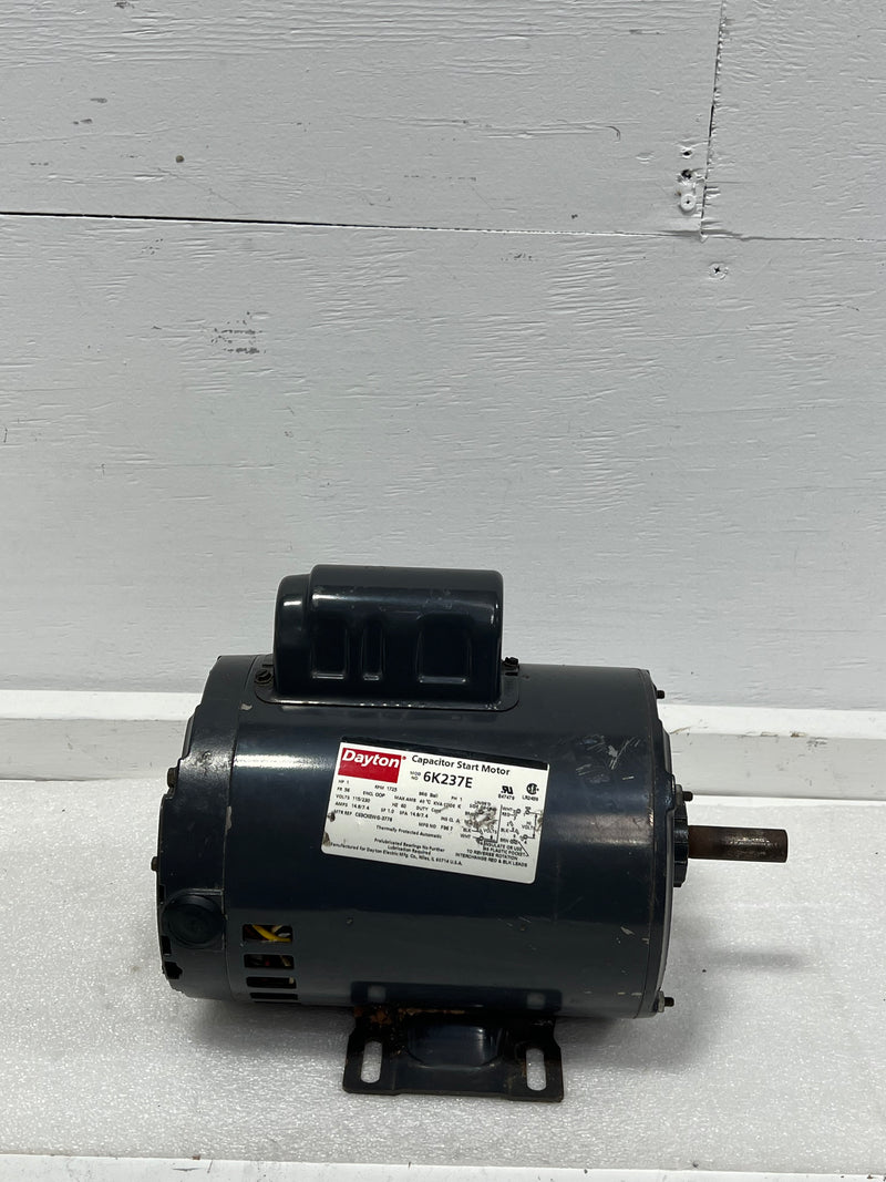 Dayton 6K237E Capacitor Start Motor 1 HP 115/230V 14.8/7.4A 1725 RPM
