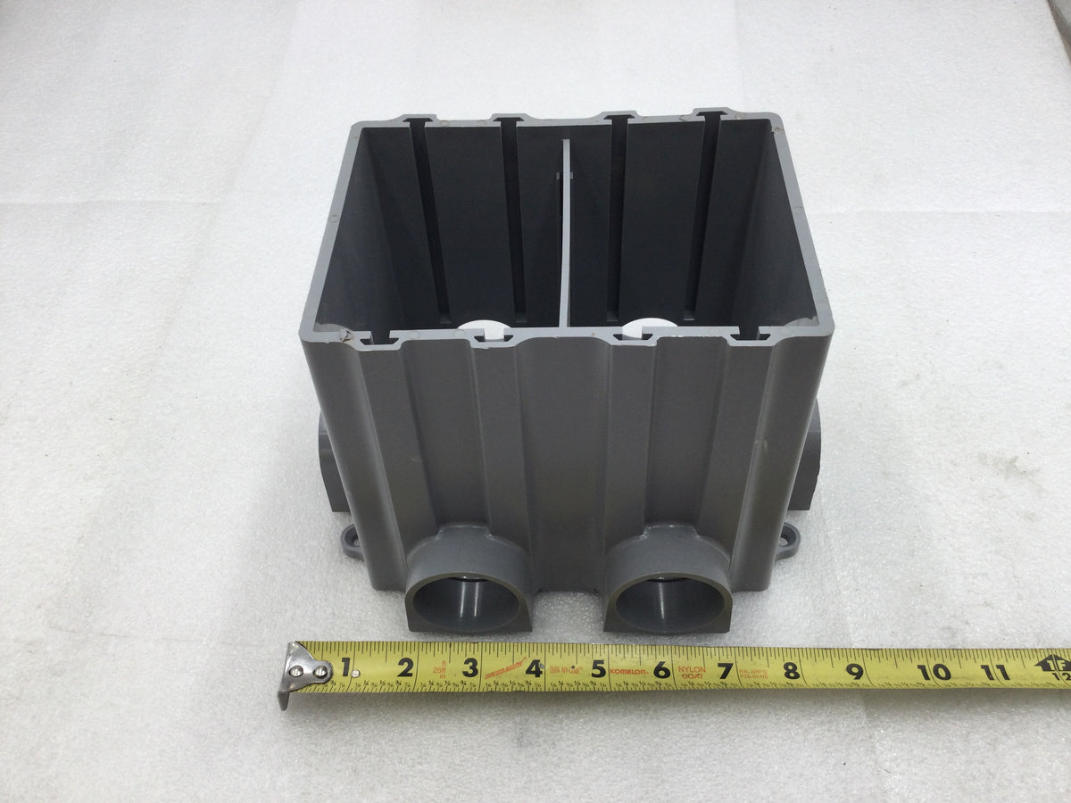 Hubbell Wiring Devices PFBRG2 2 Gang Rectangular Nonmetallic Floor Mou