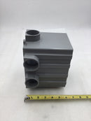 Hubbell Wiring Devices PFBRG2 2 Gang Rectangular Nonmetallic Floor Mounting Box 9" X 6"