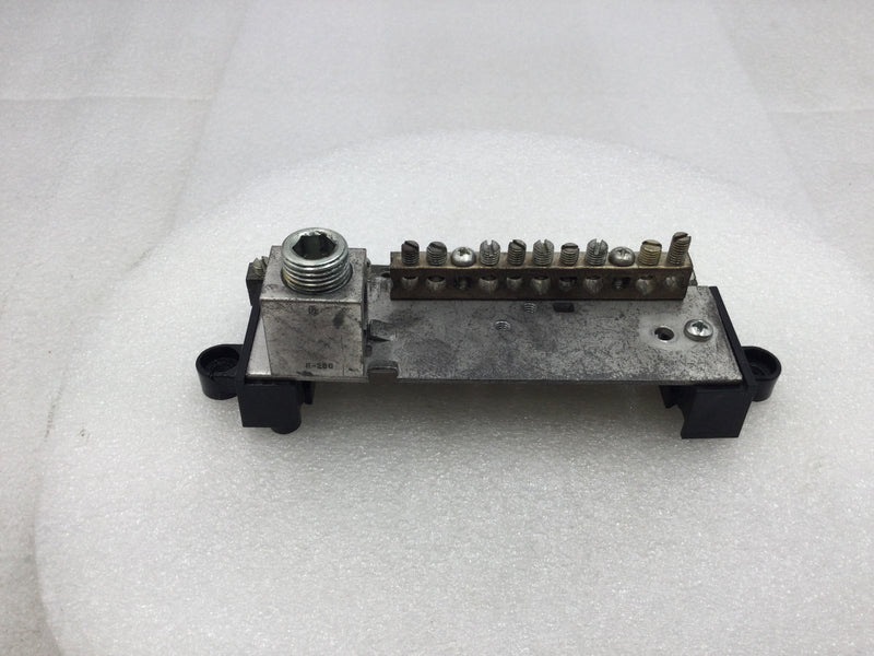 Square D 25 Position Isolated Neutral/Ground Bar with 300 MCM Neutral Lug