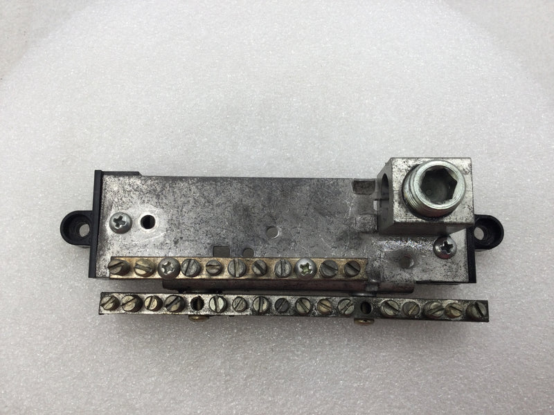 Square D 25 Position Isolated Neutral/Ground Bar with 300 MCM Neutral Lug