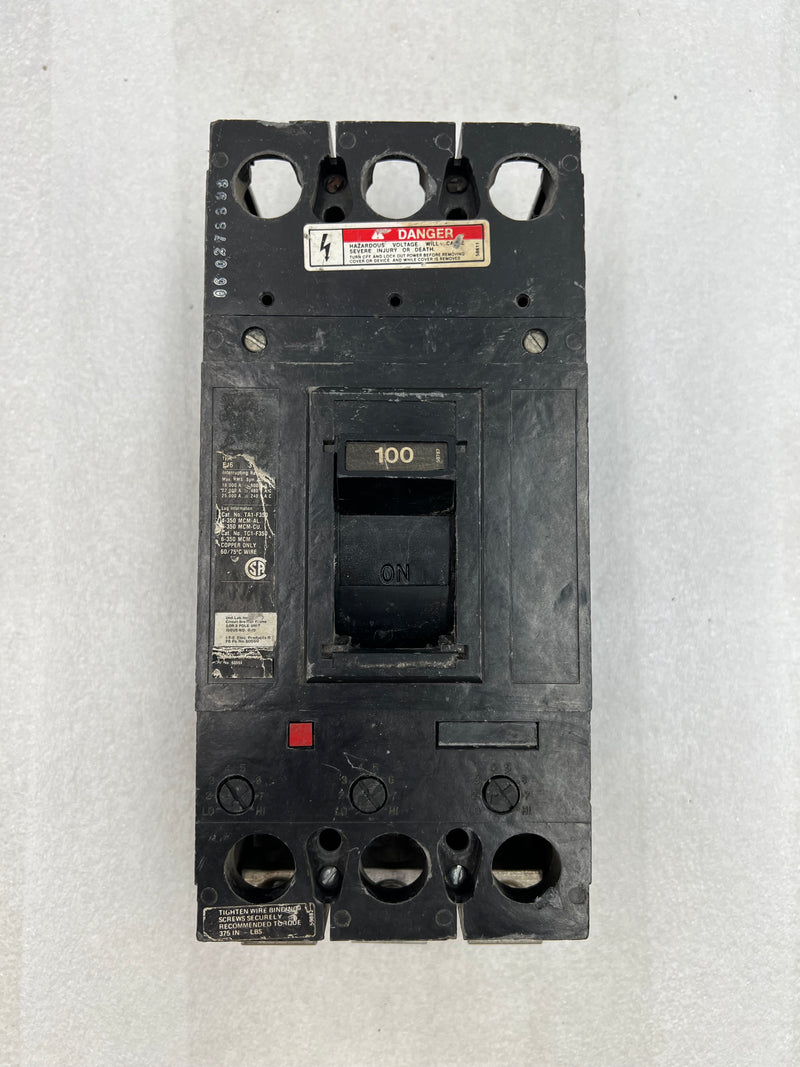 ITE FJ63B100 100 Amp 3 Pole 600V Type FJ6 Circuit Breaker