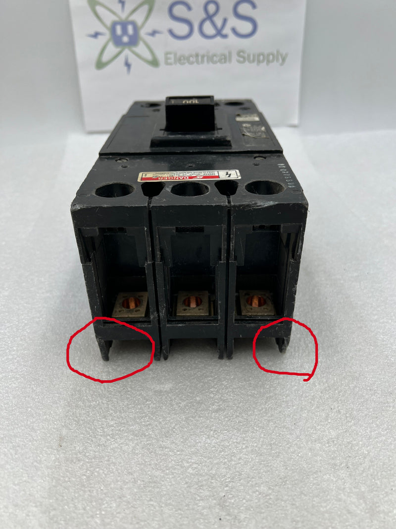 ITE FJ63B100 100 Amp 3 Pole 600V Type FJ6 Circuit Breaker