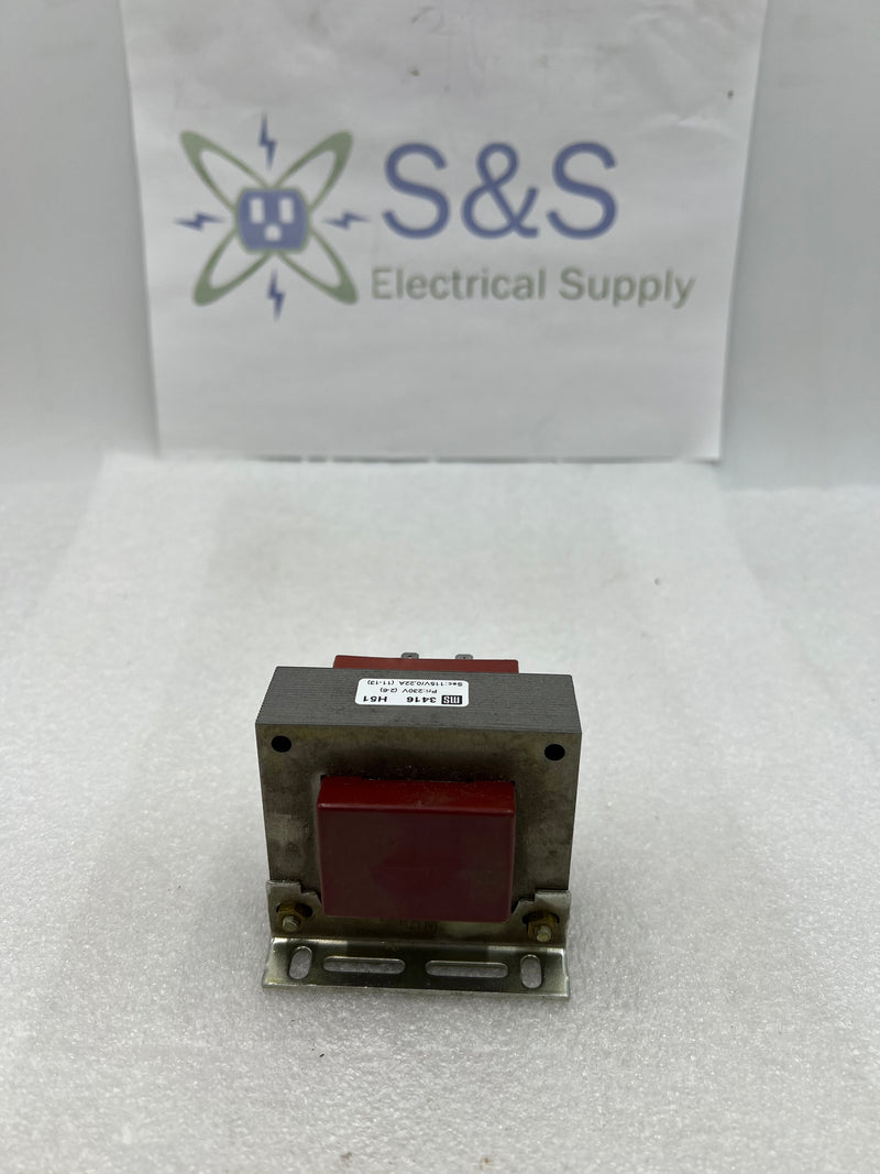 3416 Controls MS Industrial Controls Transformer 3416 Pri: 230V Sec: 115V/22A