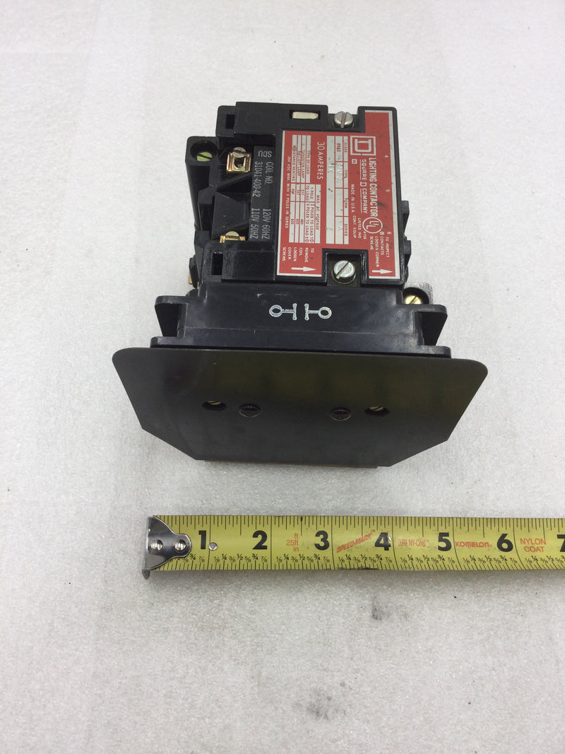 Square D 8903 SMO3 Lighting Contactor 30 Amp 277-480 VAC 3-Pole Series A