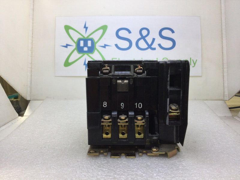 Square D 8903 SMO3 Lighting Contactor 30 Amp 277-480 VAC 3-Pole Series A