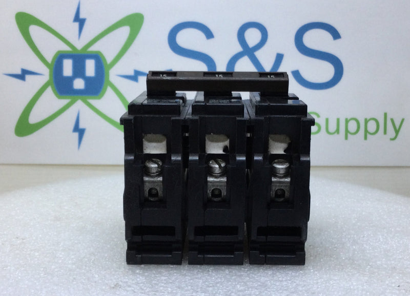 ITE Q315 15 Amp 3 Pole 120/240V Push-In Circuit Breaker - Cosmetic Flaw