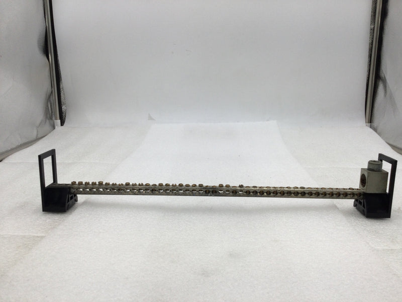 ITE 43 Position 4-14 AWG Neutral Grounding Bar 16 3/4" x 1 3/4"
