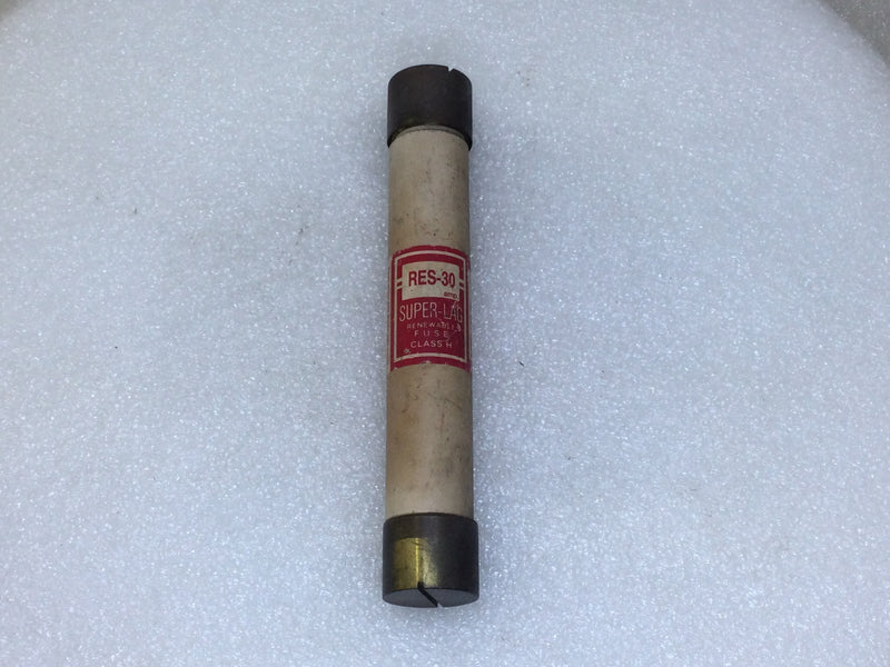 Bussman/Super Lag RES-30 30 Amp 600V or Less Renewable Class H Fuse