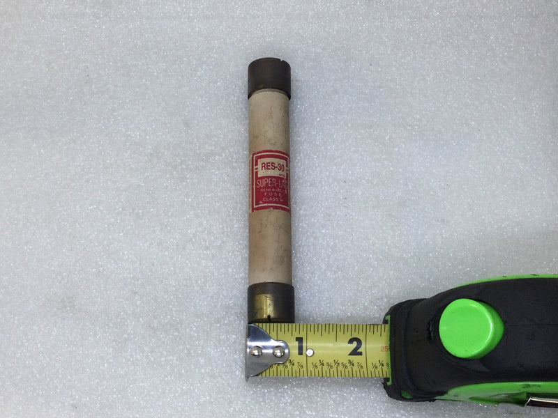 Bussman/Super Lag RES-30 30 Amp 600V or Less Renewable Class H Fuse