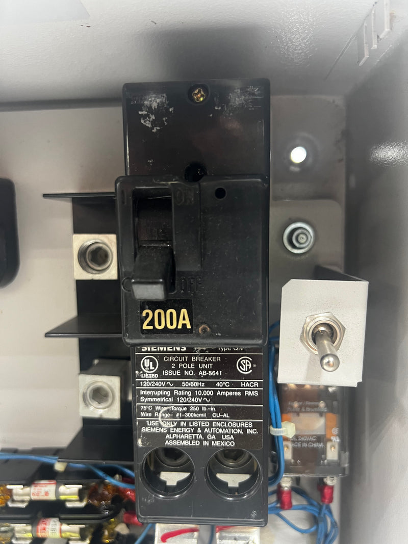 Generac RTSE200A3 Automatic Transfer Switch 200 Amp 240 VAC