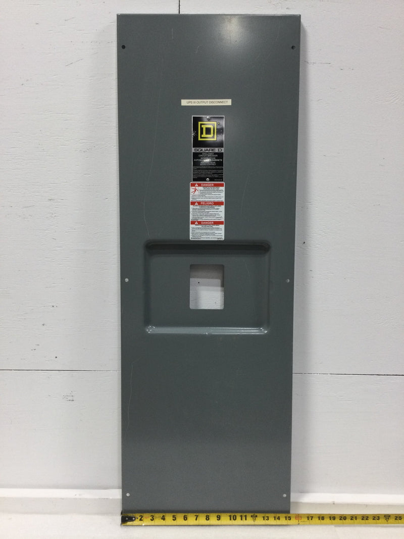 Square D Enclosed Circuit Breaker Front Cover - 40274-522-02 (44 1/2" x 15 3/8")