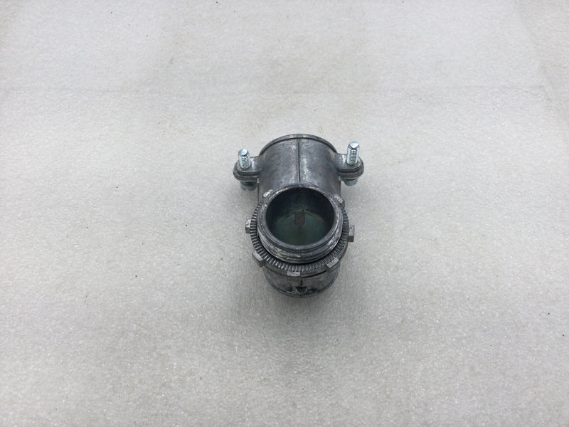 Bridgeport 807 1" Zinc Die Cast 90 Degree Flexible Conduit Connector - Lot of 14