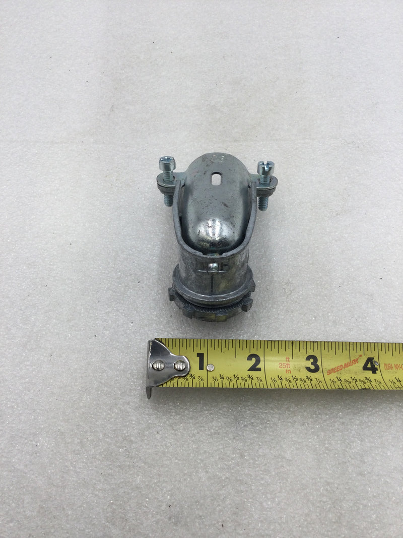 Bridgeport 807 1" Zinc Die Cast 90 Degree Flexible Conduit Connector - Lot of 14