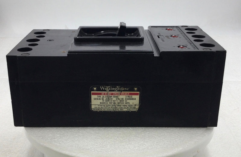 Westinghouse JA3070V 70 Amp 3-Pole 600V Circuit Breaker