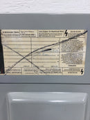 General Electric TLM812SCUD Load Center Cover/Door Only 8 Space 11 1/4" x 11 5/8"