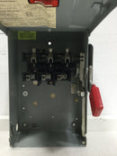 GE/General Electric THN3361RH Heavy Duty Safety Switch, 30a, 600vac, 3 Pole, Non-Fused, Nema3r Outdoor