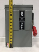 GE/General Electric THN3361RH Heavy Duty Safety Switch, 30a, 600vac, 3 Pole, Non-Fused, Nema3r Outdoor