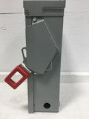 GE/General Electric THN3361RH Heavy Duty Safety Switch, 30a, 600vac, 3 Pole, Non-Fused, Nema3r Outdoor