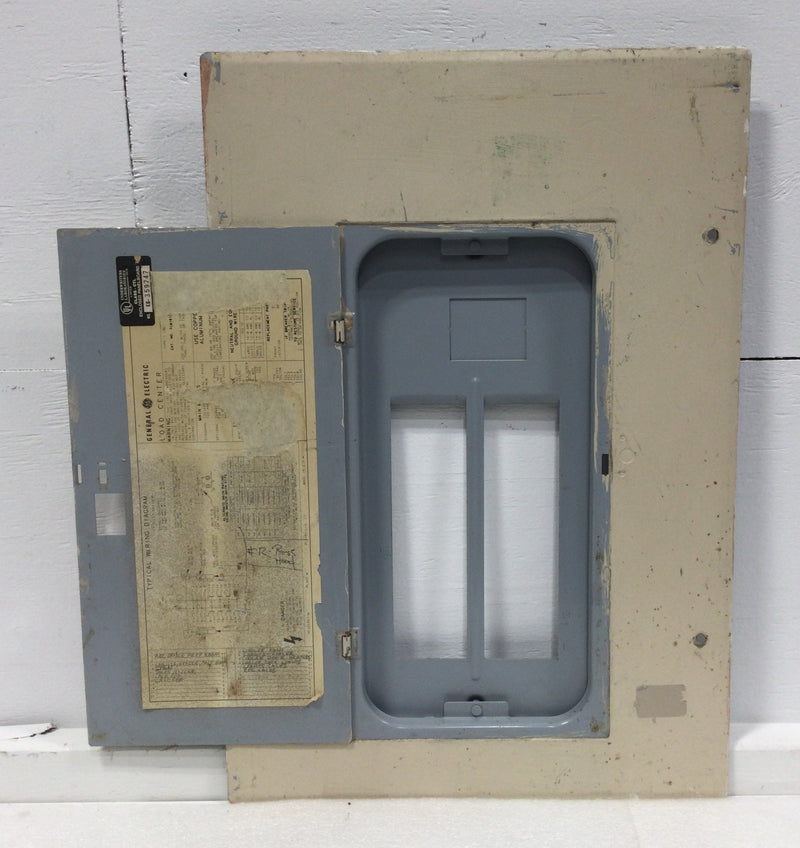 GE TLM1612CCU 125A 16 Space 120/240V Panel Door w/Main 22 1/2" x 15 3/8" - Flaw
