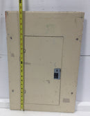 GE TLM1612CCU 125A 16 Space 120/240V Panel Door w/Main 22 1/2" x 15 3/8" - Flaw