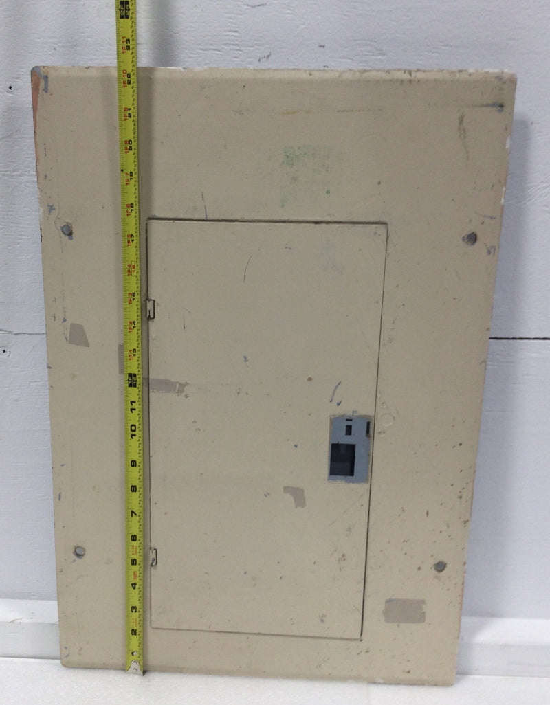 GE TLM1612CCU 125A 16 Space 120/240V Panel Door w/Main 22 1/2" x 15 3/8" - Flaw