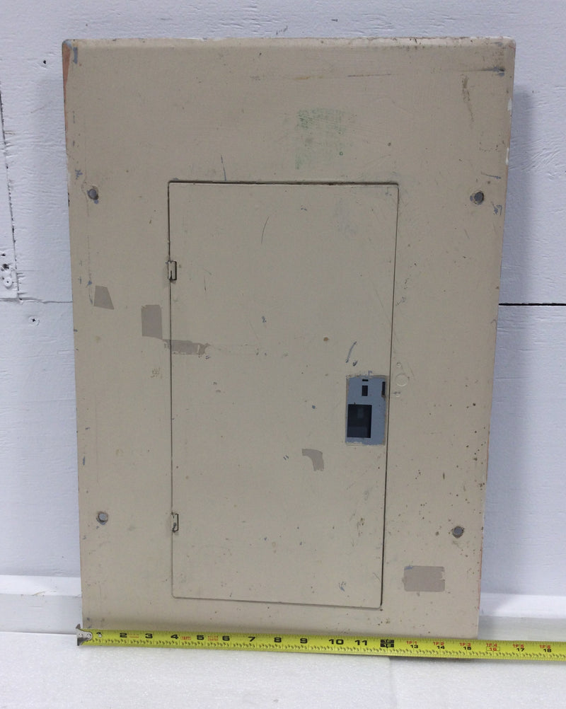 GE TLM1612CCU 125A 16 Space 120/240V Panel Door w/Main 22 1/2" x 15 3/8" - Flaw