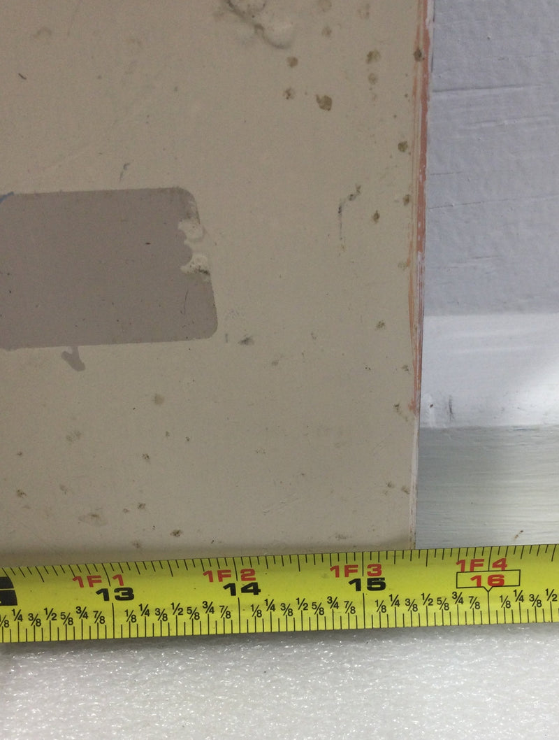 GE TLM1612CCU 125A 16 Space 120/240V Panel Door w/Main 22 1/2" x 15 3/8" - Flaw