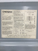 Westinghouse S816C 125 Amp 8 Space 120/240V Dead Front Only 16 1/4" x 12 1/4"