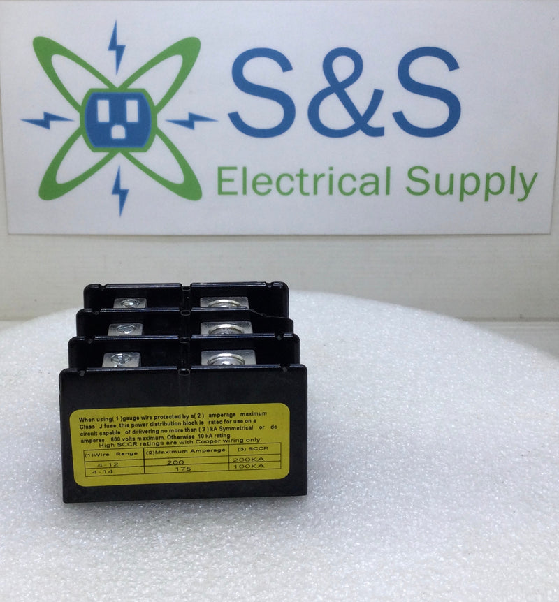 Bussmann 16220-3 175 Amp 3-Pole 600V Line/Load -Cosmetic Flaw