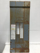 Square D 125 Amp 42 Space 120/240V Dead Front Only w/Main 36 3/8" x 14"