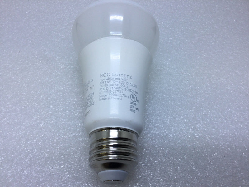 Philips 9290012575A White Ambiance Single A19 Smart Bulb 8 Lumens