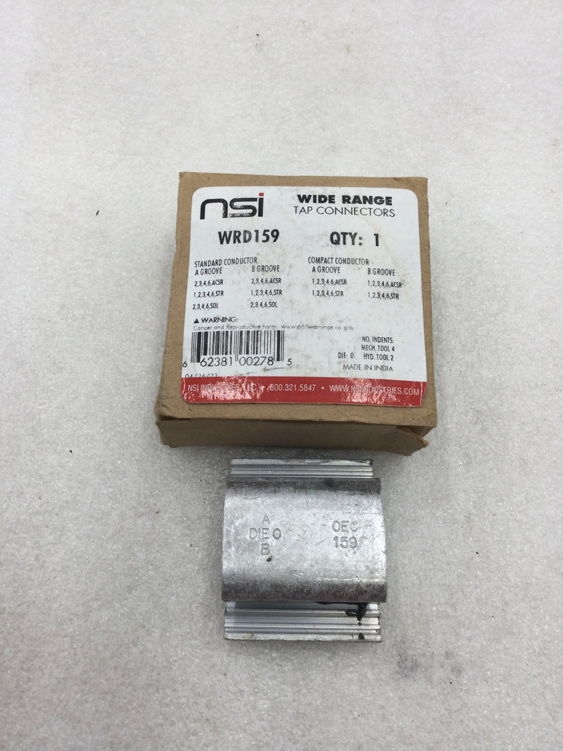 NSI WRD159 Dual Rated Wide Range H Tap Connector for #6 to #1 Wire Sizes