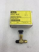 Parker 2M2Z-V2LR-B 1/8 Male X A-LOK V Series Inline Blunt Needle Valve