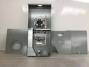 GE TSMR415CSCUGPP 150 Amp 4-Space 8-Circuit Combination Main Breaker Ready/Ringless Meter Socket Outdoor Load Center with Copper Buss