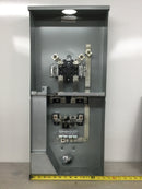 GE TSMR415CSCUGPP 150 Amp 4-Space 8-Circuit Combination Main Breaker Ready/Ringless Meter Socket Outdoor Load Center with Copper Buss