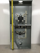 GE TSMR415CSCUGPP 150 Amp 4-Space 8-Circuit Combination Main Breaker Ready/Ringless Meter Socket Outdoor Load Center with Copper Buss