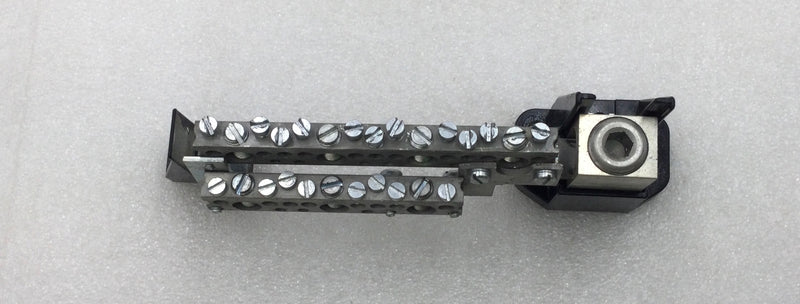 15 Position 225 Amp Combined Neutral Isolated Grounding Bar 7 1/4" x 2 1/2"