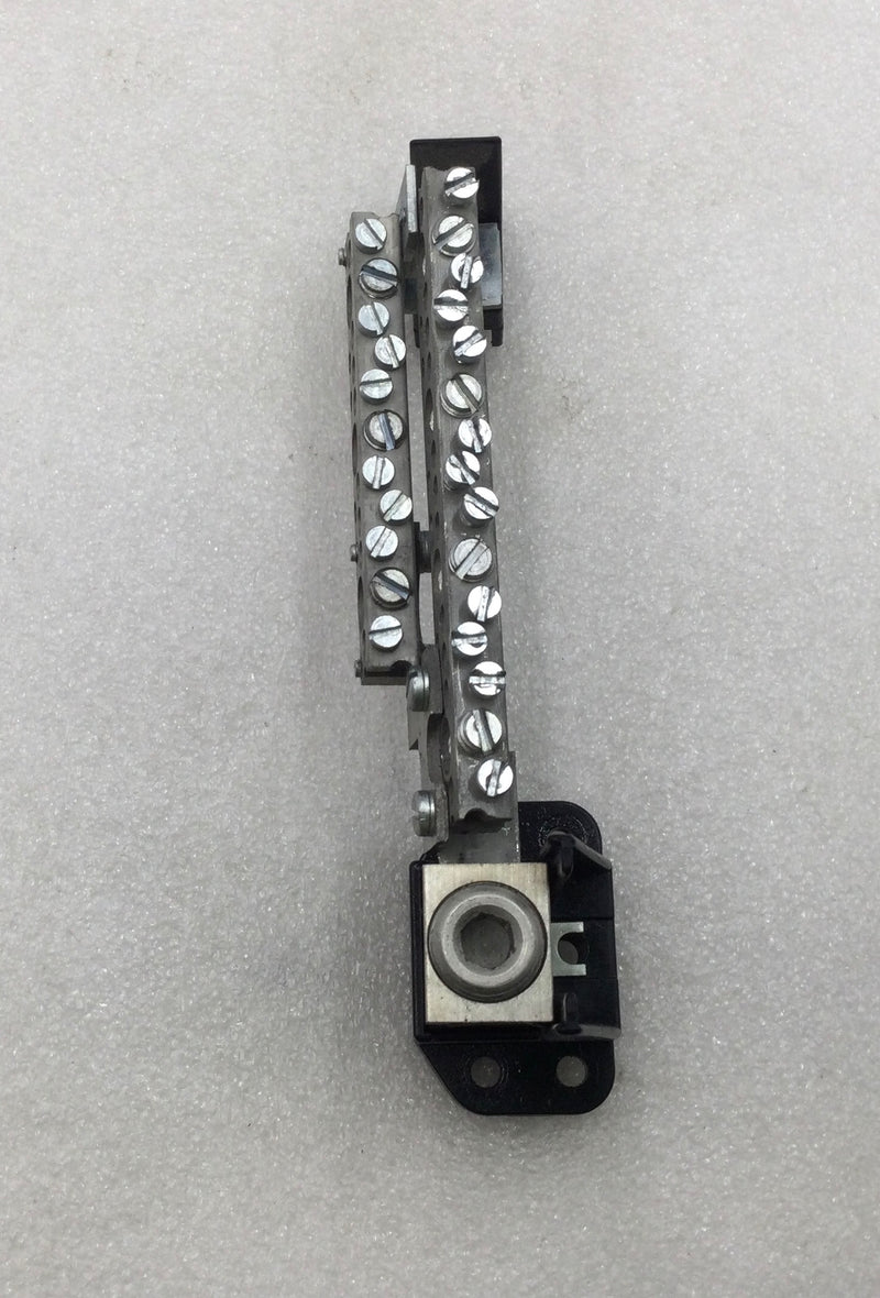 15 Position 225 Amp Combined Neutral Isolated Grounding Bar 7 1/4" x 2 1/2"