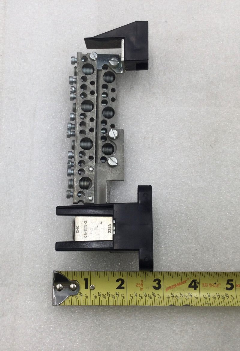 15 Position 225 Amp Combined Neutral Isolated Grounding Bar 7 1/4" x 2 1/2"