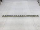 Unbranded 38 Position Ground Bar 4-14 AWG 1/4" W X 19.75" T - Set of 2