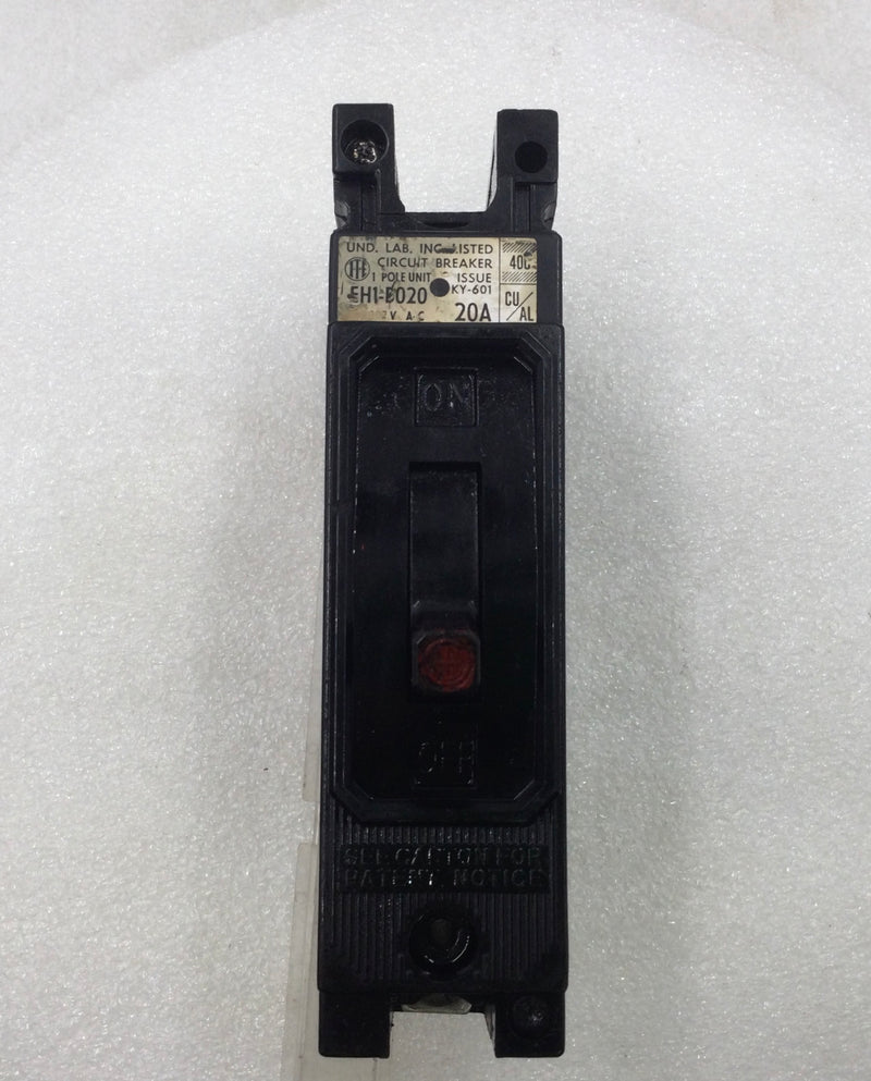 ITE EH1-B020 20 Amp 1 Pole 277V Circuit Breaker - Cosmetic Flaw