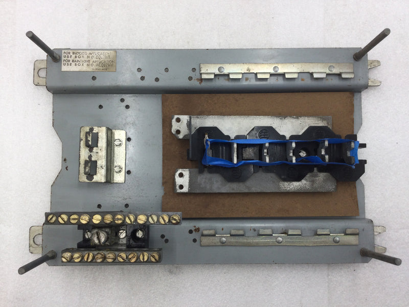 ITE EQ12MB/WEQ12MB 6 Space/12 Circuit 125 Amp 120/240V Panel Guts Only 8" X 12"