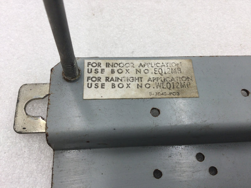 ITE EQ12MB/WEQ12MB 6 Space/12 Circuit 125 Amp 120/240V Panel Guts Only 8" X 12"