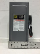 Square D H321N 30 Amp 240V Fusible Safety Switch Enclosure 14 1/2" x 7 1/2"