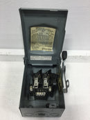 Square D D221NRB 30 Amp 2 Pole 120/240V Fusible General Duty Safety Switch