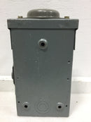 Square D D221NRB 30 Amp 2 Pole 120/240V Fusible General Duty Safety Switch